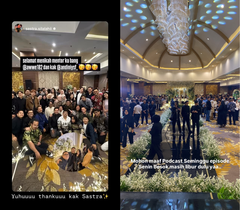 Komika Awwe mengumumkan konten Podcast Seminggu absen [Instagram]